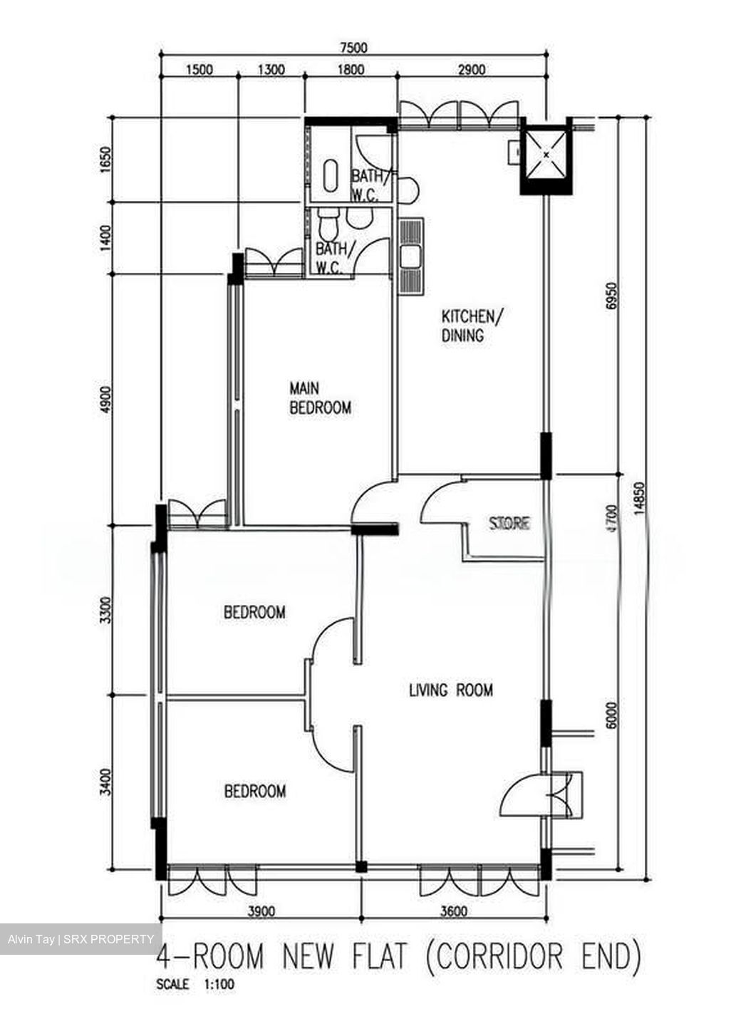 Blk 122 Ang Mo Kio Avenue 3 (Ang Mo Kio), HDB 4 Rooms #584004761